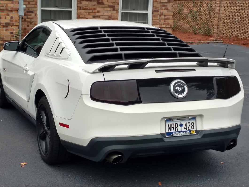 MMD ABS Rear Window Louvers (10-14 Mustang Coupe)