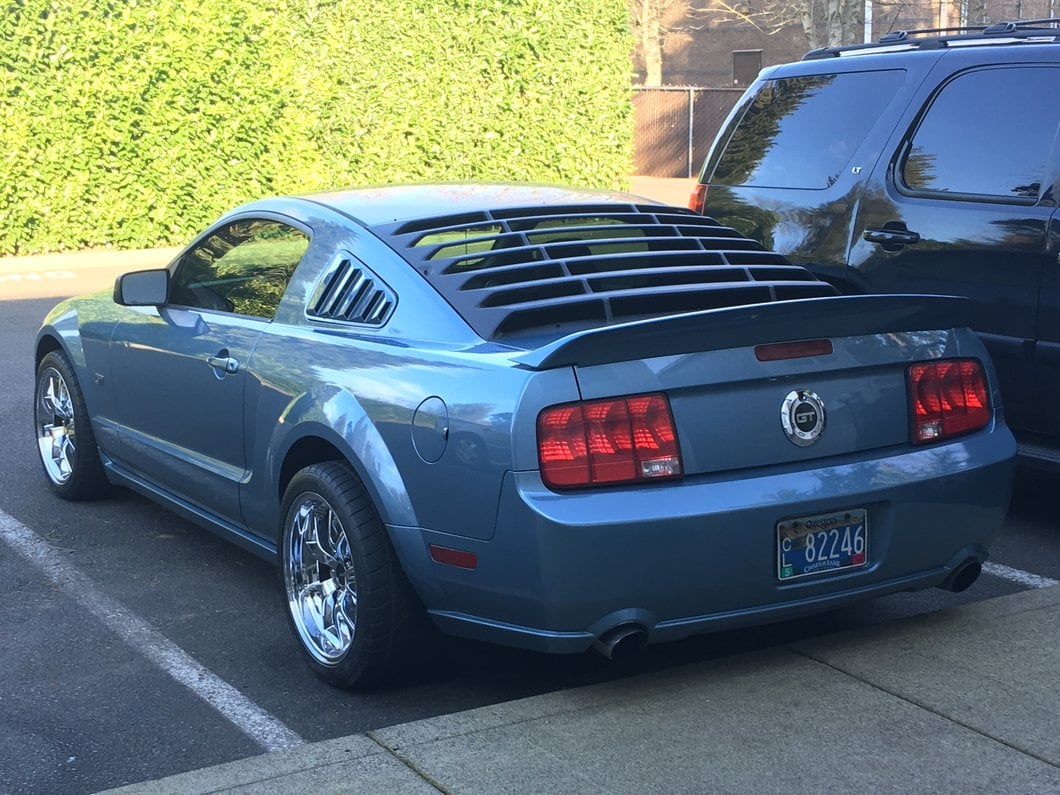 MMD ABS Rear Window Louvers (05-09 Mustang Coupe)