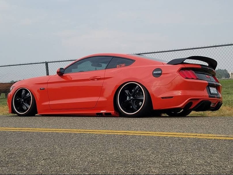 MMD V-Series Side Exit Cat-Back Exhaust w/ Rocker Panels (15-17 Mustang GT Fastback)