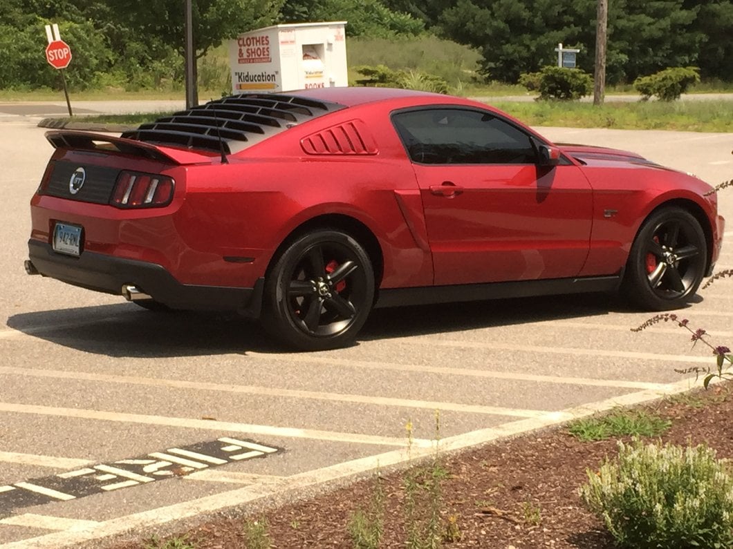 MMD ABS Rear Window Louvers (10-14 Mustang Coupe)