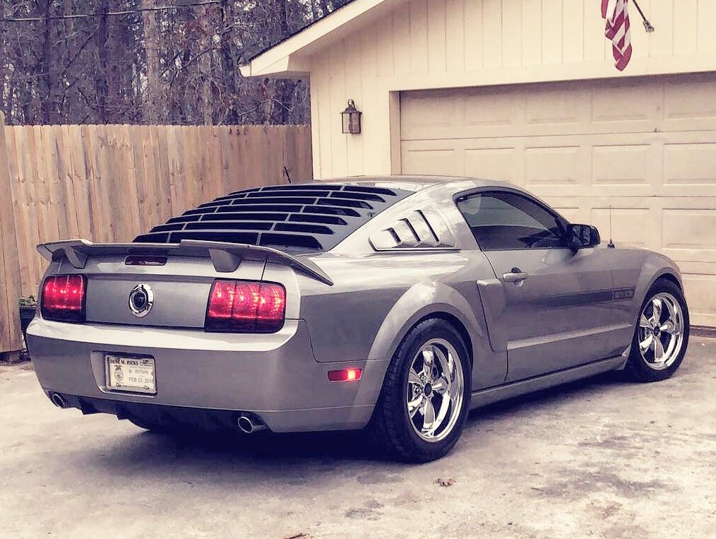 MMD ABS Rear Window Louvers (05-09 Mustang Coupe)
