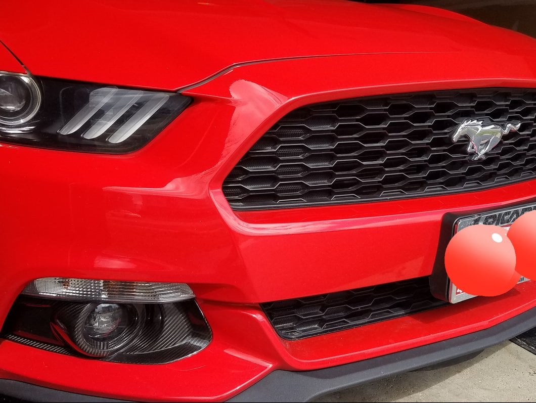 MMD Fog Light Surrounds; Carbon Fiber (15-17 Mustang GT, EcoBoost, V6)