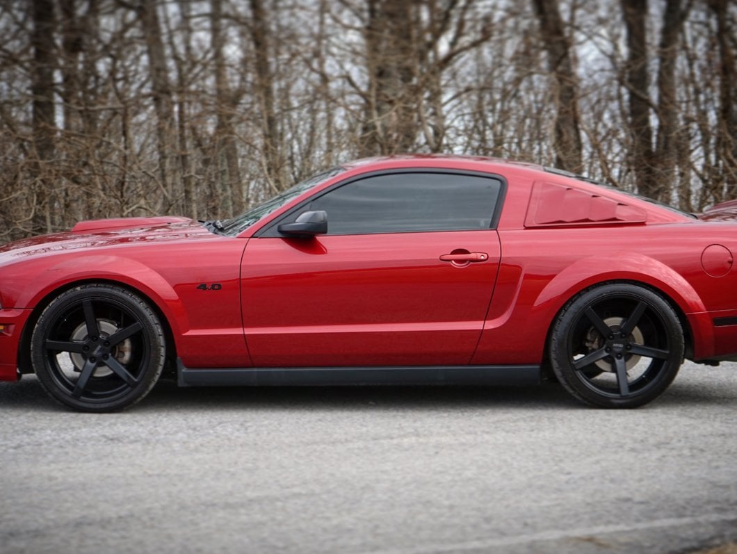 MMD 551C Matte Black Wheel; Rear Only; 20x10; 45mm Offset (05-09 Mustang)