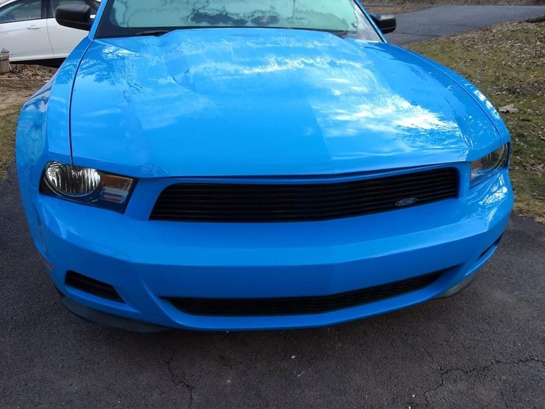 MMD by FOOSE Billet Upper Replacement Grille; Black (10-12 Mustang V6)