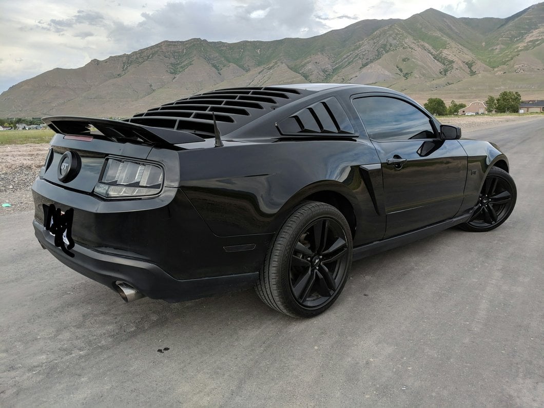 MMD ABS Rear Window Louvers (10-14 Mustang Coupe)