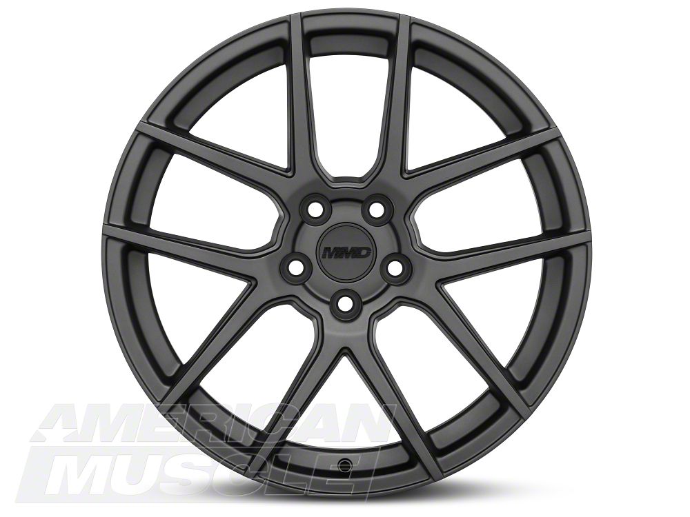 MMD Zeven Charcoal Wheel and Mickey Thompson Tire Kit; 19x8.5 (05-14 Mustang)