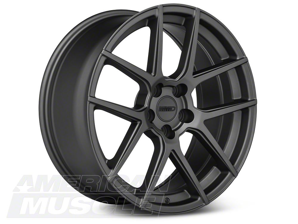 MMD Zeven Charcoal Wheel and Mickey Thompson Tire Kit; 19x8.5 (05-14 Mustang)