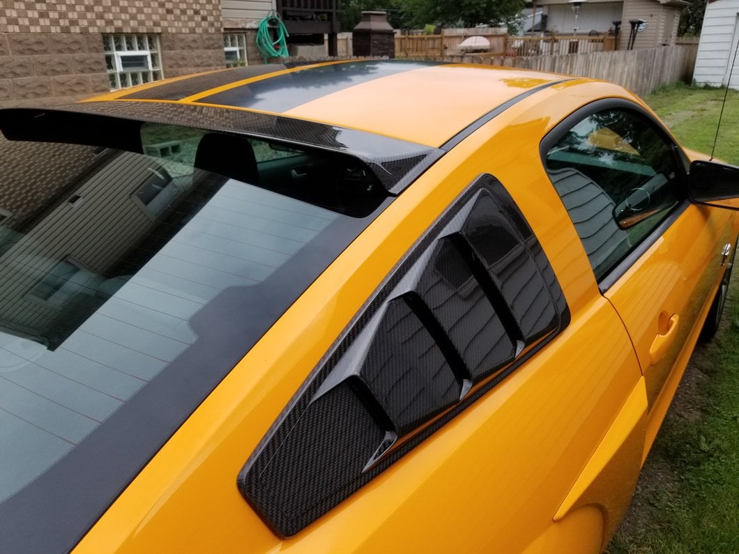 MMD Roof Spoiler; Carbon Fiber (05-14 Mustang Coupe)