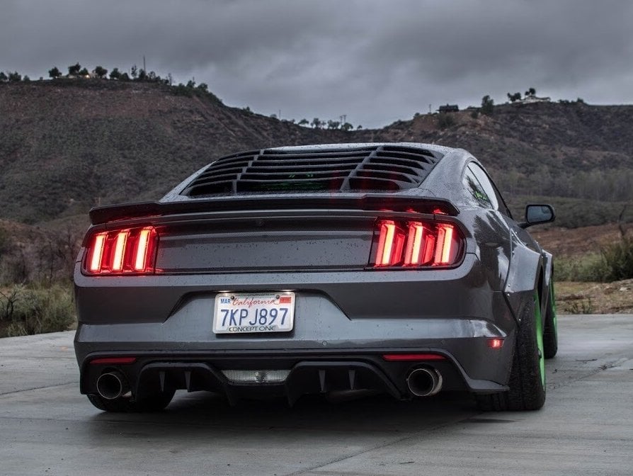 MMD ABS Rear Window Louvers (15-25 Mustang Fastback)