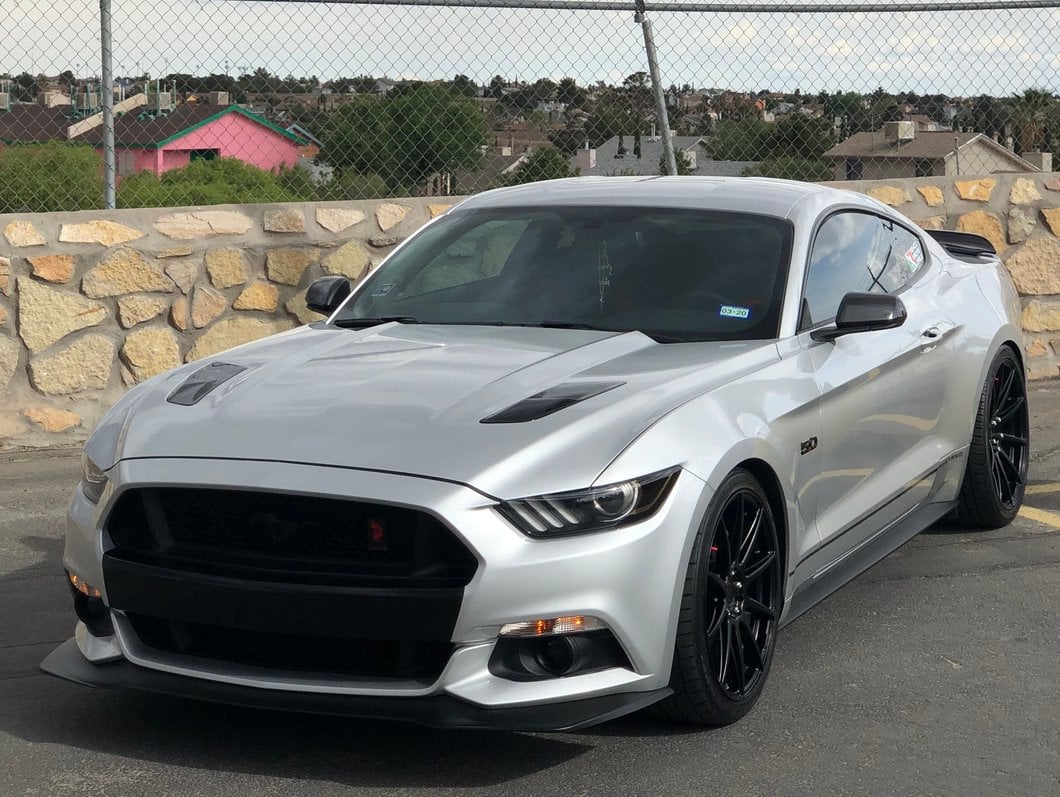 MMD Mirror Covers; Carbon Fiber (15-23 Mustang w/o Mirror Signals)