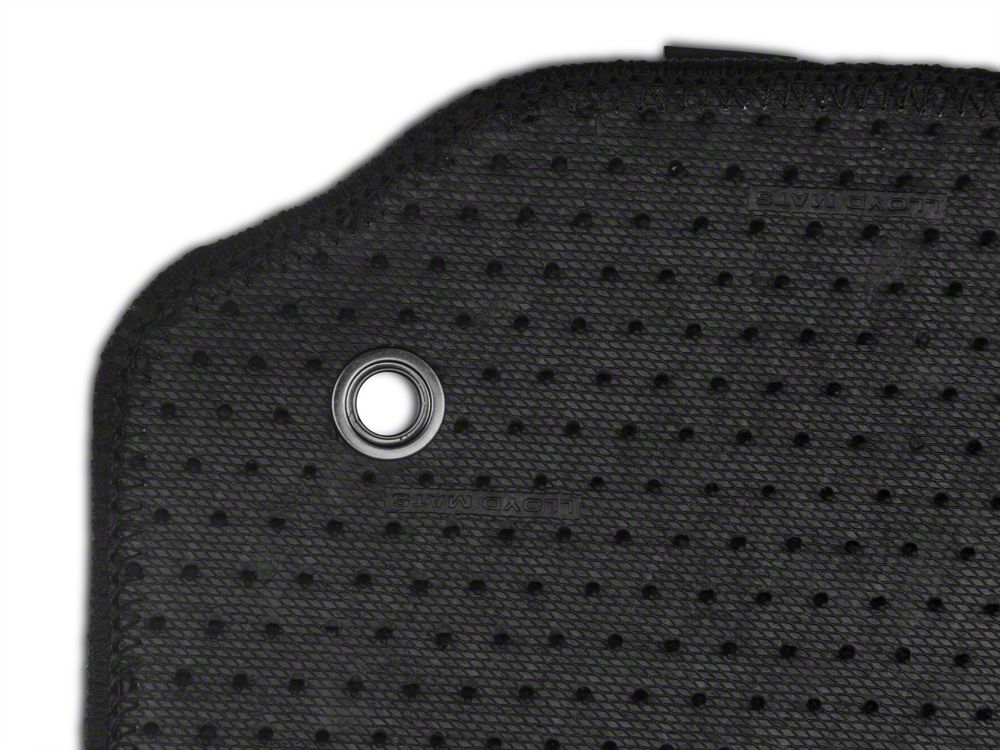 MMD by FOOSE Front and Rear Floor Mats with FOOSE Logo; Black (94-98 Mustang Convertible)