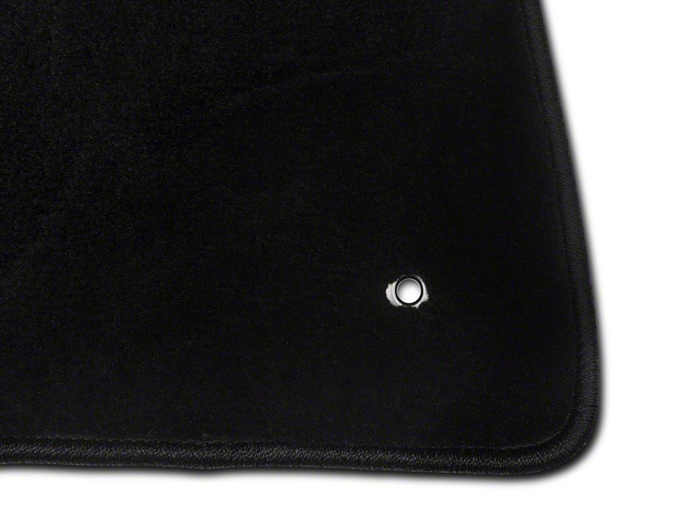 MMD by FOOSE Front & Rear Floor Mats with FOOSE Logo - Black (79-93 Mustang)