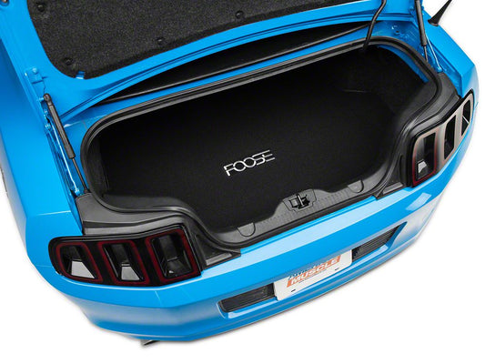 MMD by FOOSE Trunk Mat with FOOSE Logo; Black (13-14 Mustang)