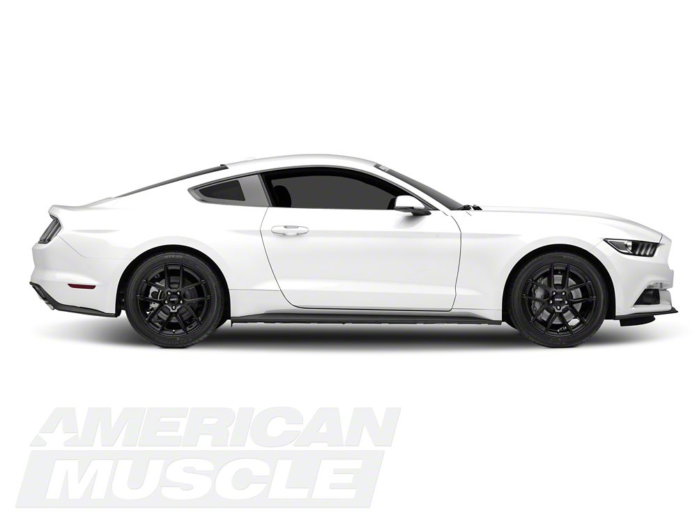 MMD Zeven Black Wheel and Mickey Thompson Tire Kit; 19x8.5 (15-23 Mustang GT, EcoBoost, V6)