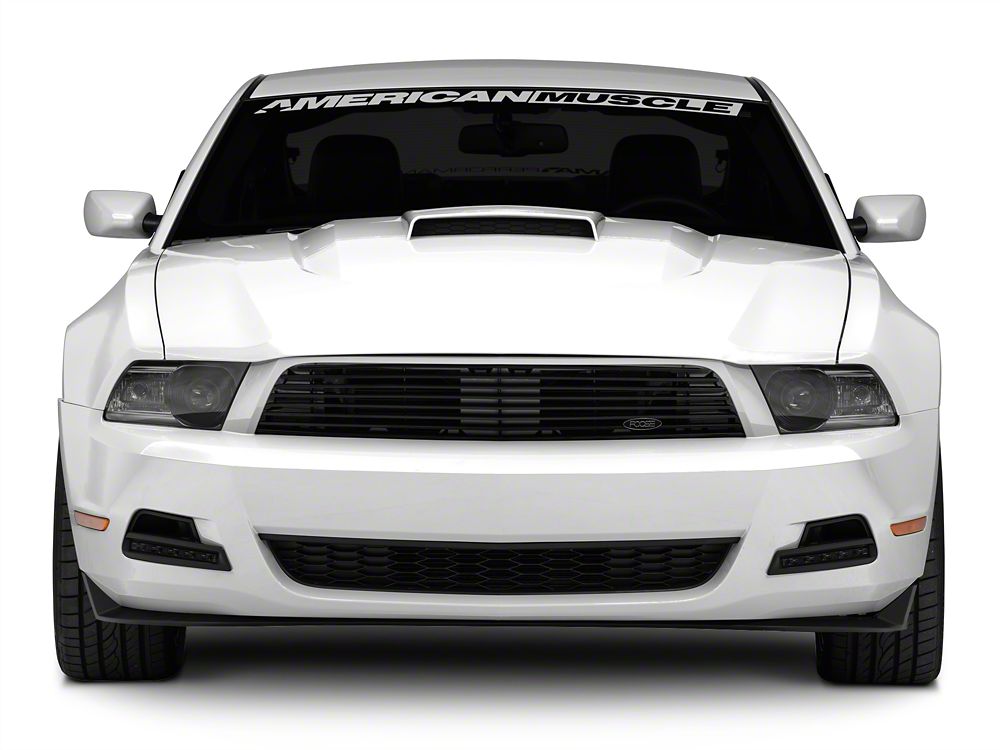 MMD by FOOSE Billet Upper Replacement Grille; Black (10-12 Mustang V6)