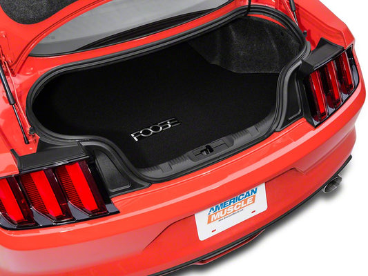 MMD by FOOSE Trunk Mat with FOOSE Logo; Black (15-23 Mustang)