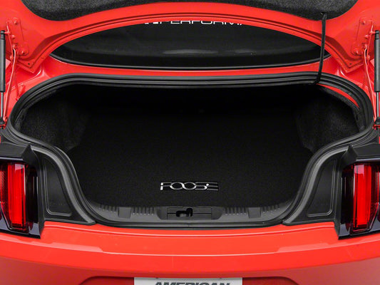 MMD by FOOSE Trunk Mat with FOOSE Logo; Black (15-23 Mustang)