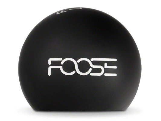 MMD by FOOSE Retro Style 6-Speed Shift Knob with FOOSE Logo; Black (15-25 Mustang, Excluding GT350 & GT500)