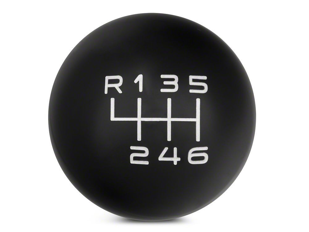MMD by FOOSE Retro Style 6-Speed Shift Knob with FOOSE Logo; Black (15-25 Mustang, Excluding GT350 & GT500)