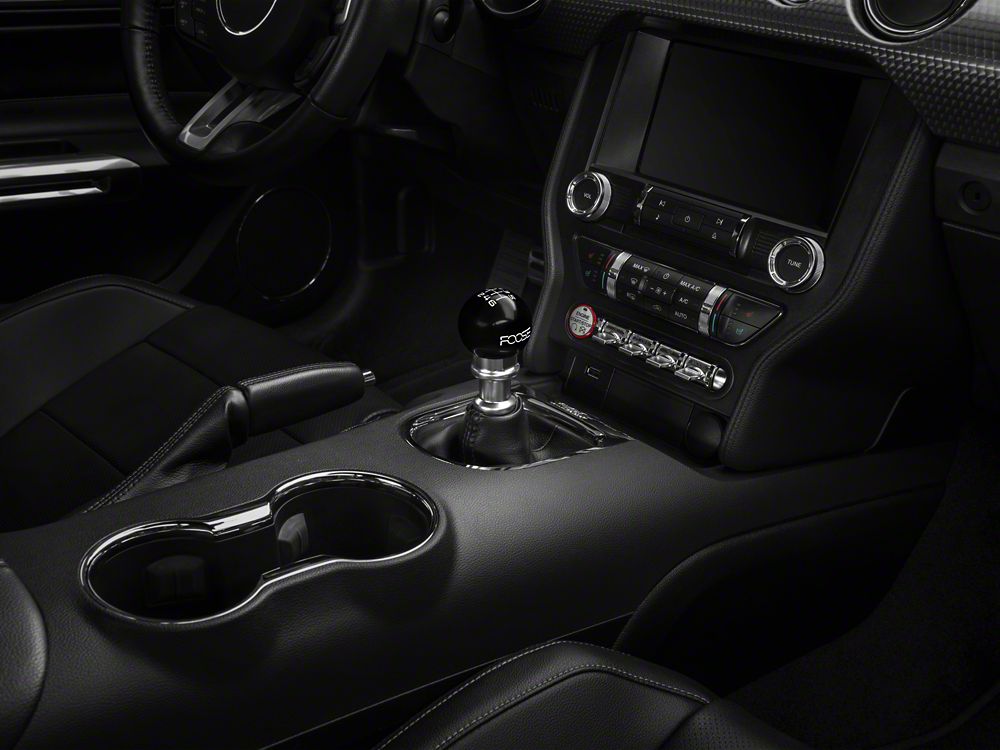 MMD by FOOSE Retro Style 6-Speed Shift Knob with FOOSE Logo; Black (15-25 Mustang, Excluding GT350 & GT500)