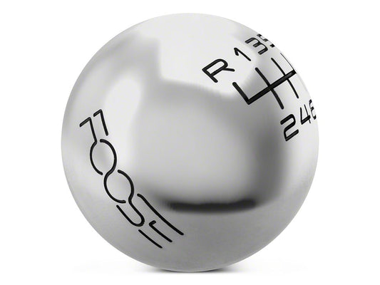 MMD by FOOSE Retro Style 6-Speed Shift Knob with FOOSE Logo; Polished (15-25 Mustang, Excluding GT350 & GT500)