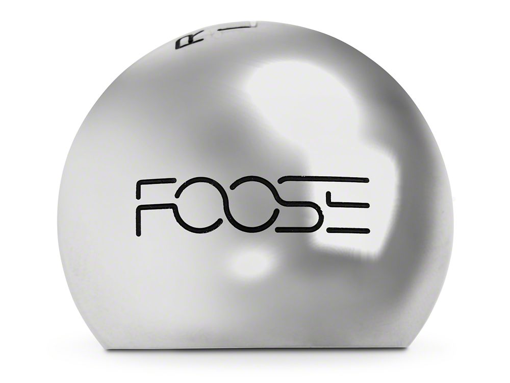 MMD by FOOSE Retro Style 6-Speed Shift Knob with FOOSE Logo; Polished (15-25 Mustang, Excluding GT350 & GT500)