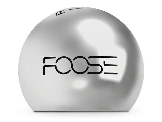 MMD by FOOSE Retro Style 6-Speed Shift Knob with FOOSE Logo; Polished (15-25 Mustang, Excluding GT350 & GT500)