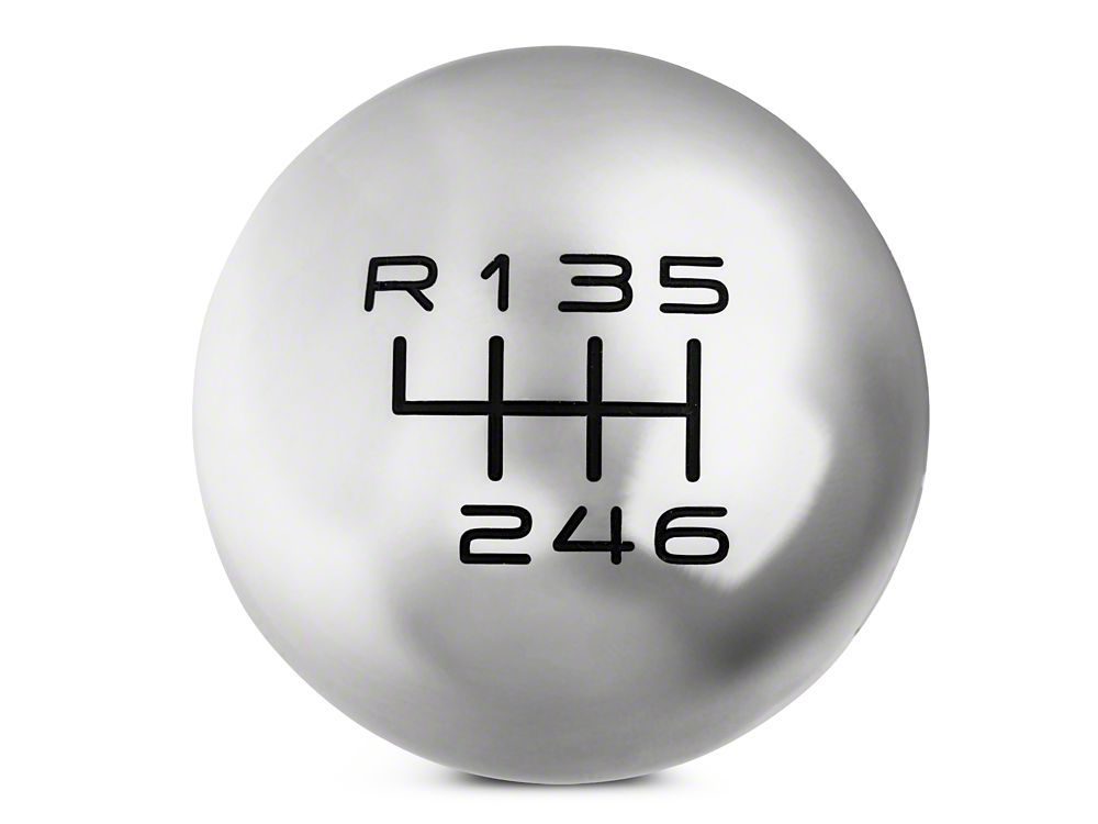 MMD by FOOSE Retro Style 6-Speed Shift Knob with FOOSE Logo; Polished (15-25 Mustang, Excluding GT350 & GT500)