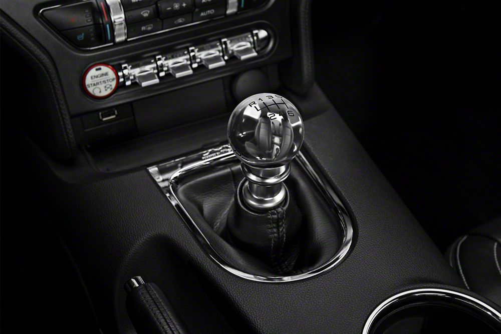 MMD by FOOSE Retro Style 6-Speed Shift Knob with FOOSE Logo; Polished (15-25 Mustang, Excluding GT350 & GT500)