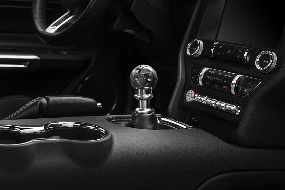 MMD by FOOSE Retro Style 6-Speed Shift Knob with FOOSE Logo; Polished (15-25 Mustang, Excluding GT350 & GT500)