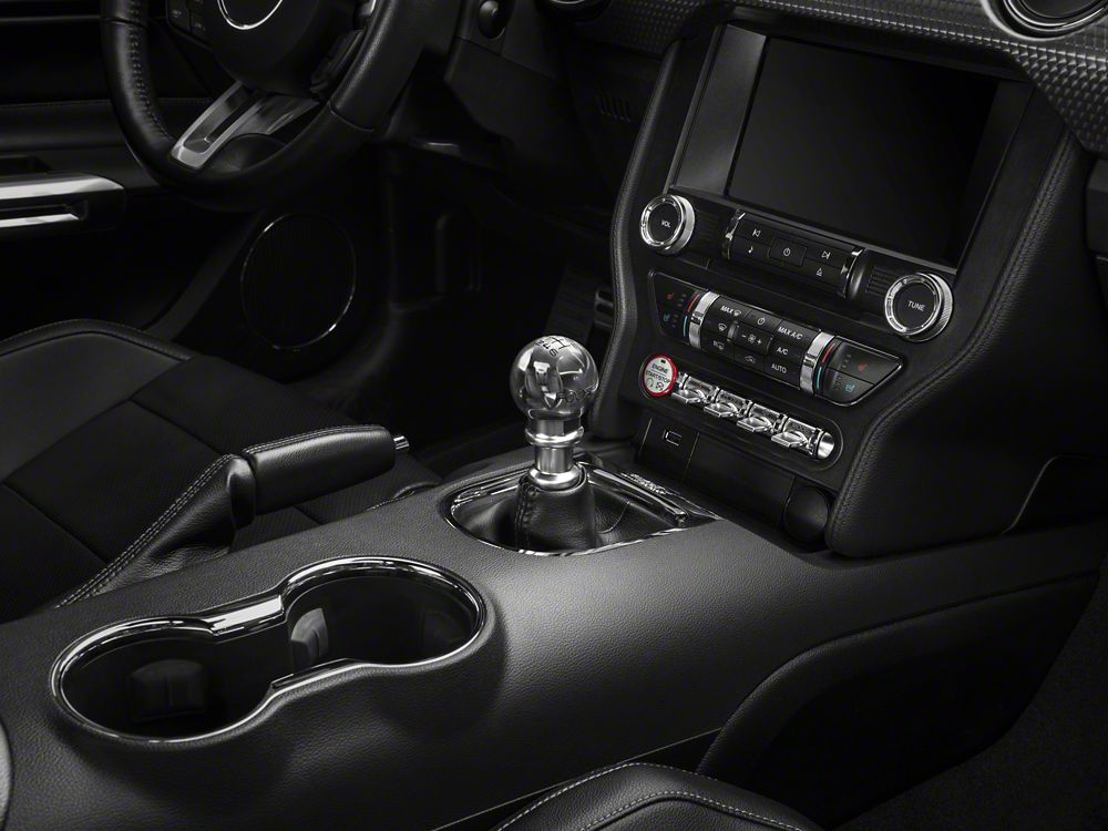 MMD by FOOSE Retro Style 6-Speed Shift Knob with FOOSE Logo; Polished (15-25 Mustang, Excluding GT350 & GT500)