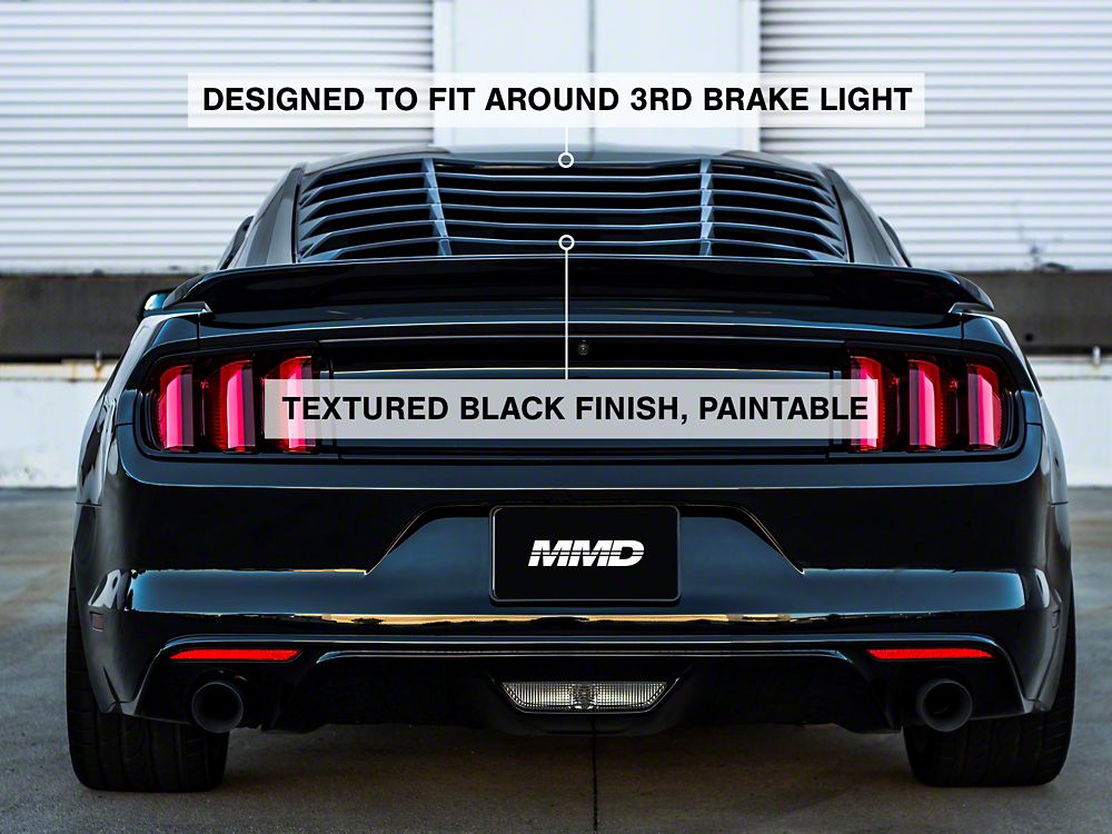 MMD ABS Rear Window Louvers (15-25 Mustang Fastback)