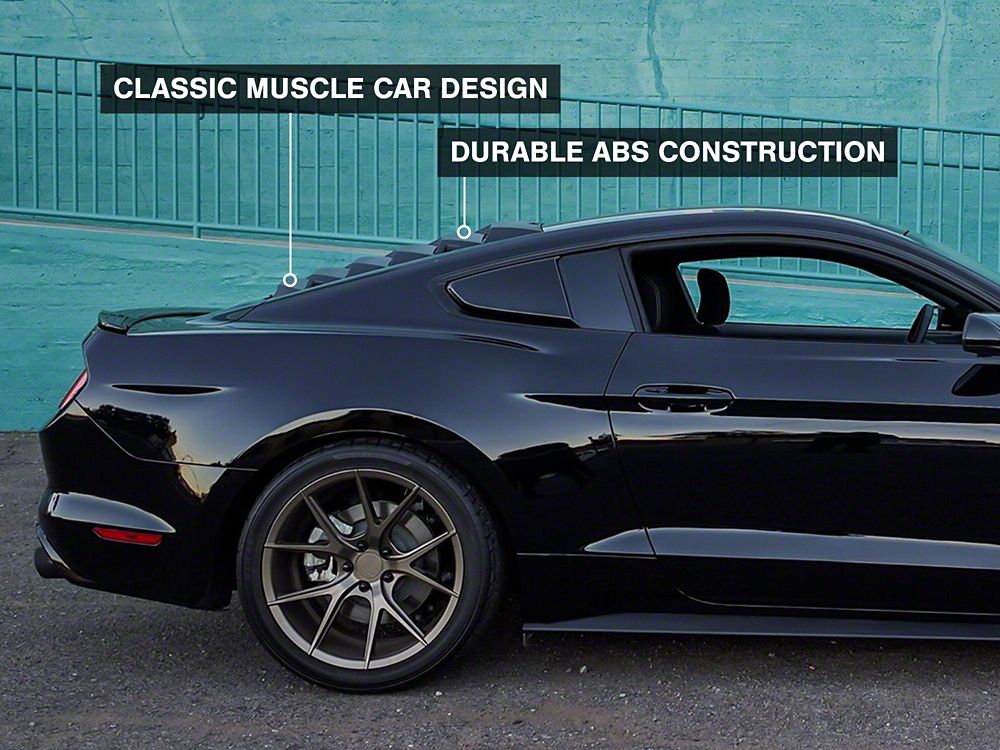 MMD ABS Rear Window Louvers (15-25 Mustang Fastback)