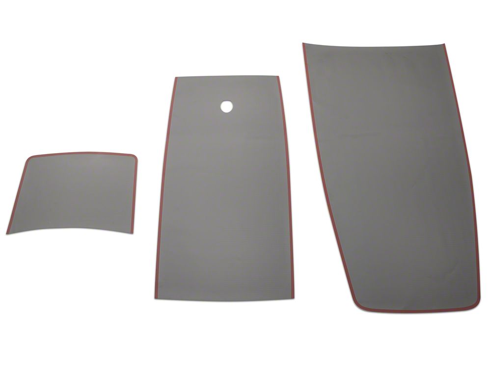 MMD by FOOSE Center Line Graphic Kit; Silver and Orange (15-17 Mustang Fastback)