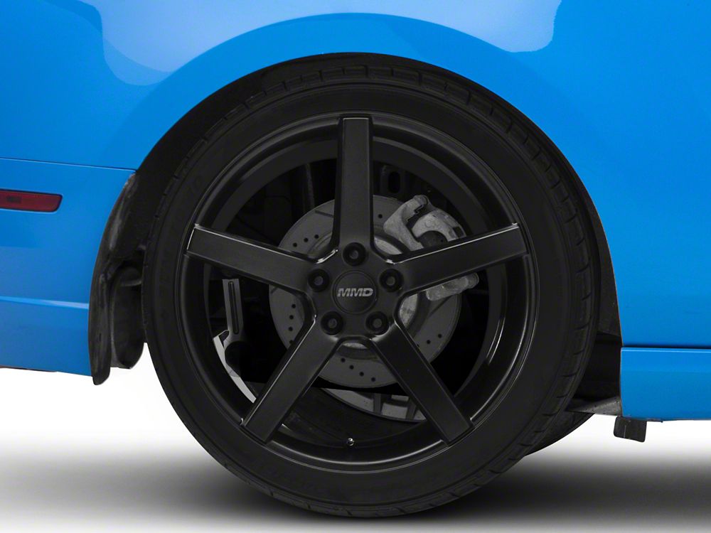 MMD 551C Matte Black 4-Wheel Kit; 20x8.5; 35mm Offset (10-14 Mustang)