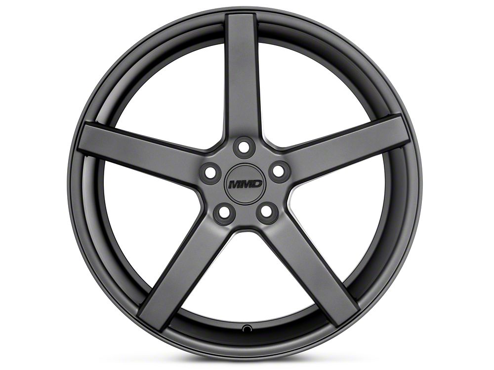 Staggered MMD 551C Charcoal 4-Wheel Kit; 20x8.5/20x10; 35mm Offset (10-14 Mustang)
