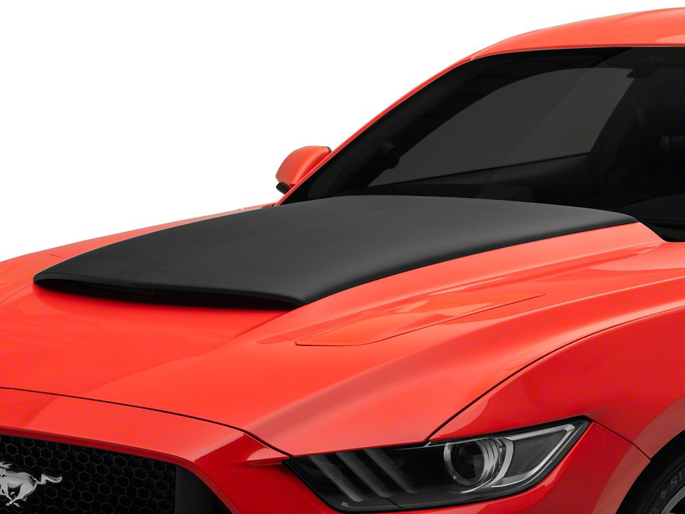 MMD V-Series Hood Scoop; Satin Black (15-17 Mustang GT, EcoBoost, V6)