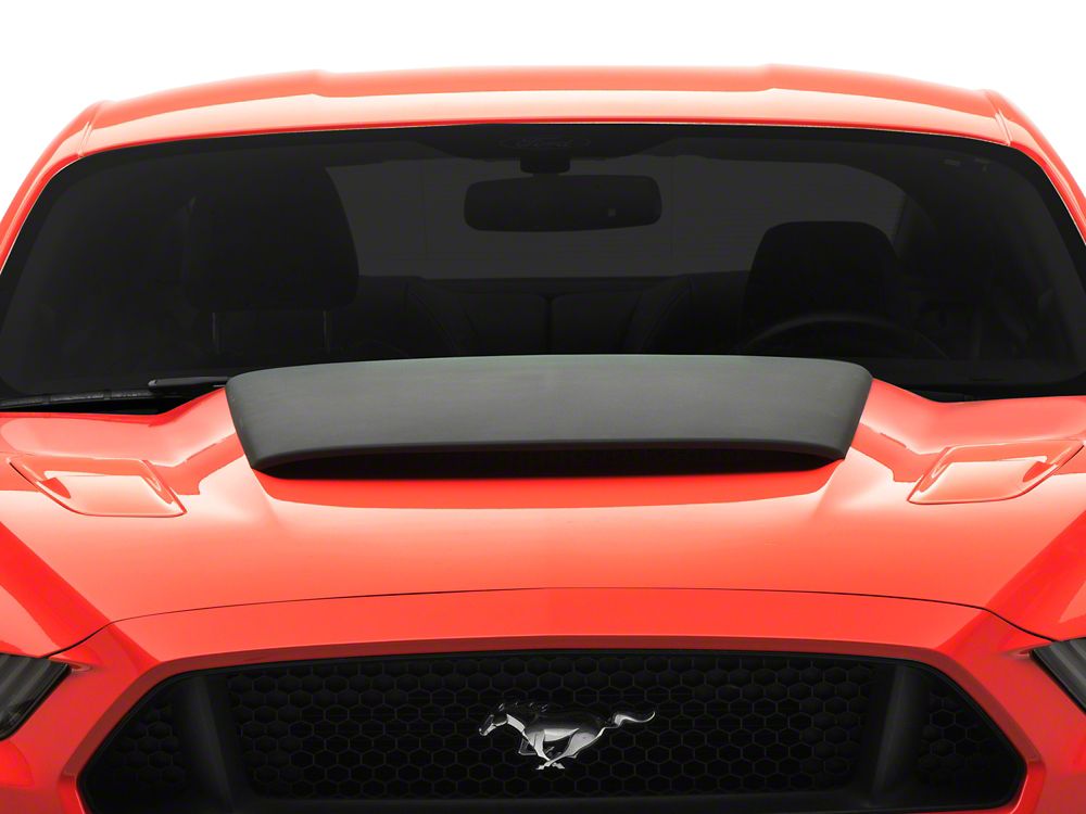 MMD V-Series Hood Scoop; Satin Black (15-17 Mustang GT, EcoBoost, V6)