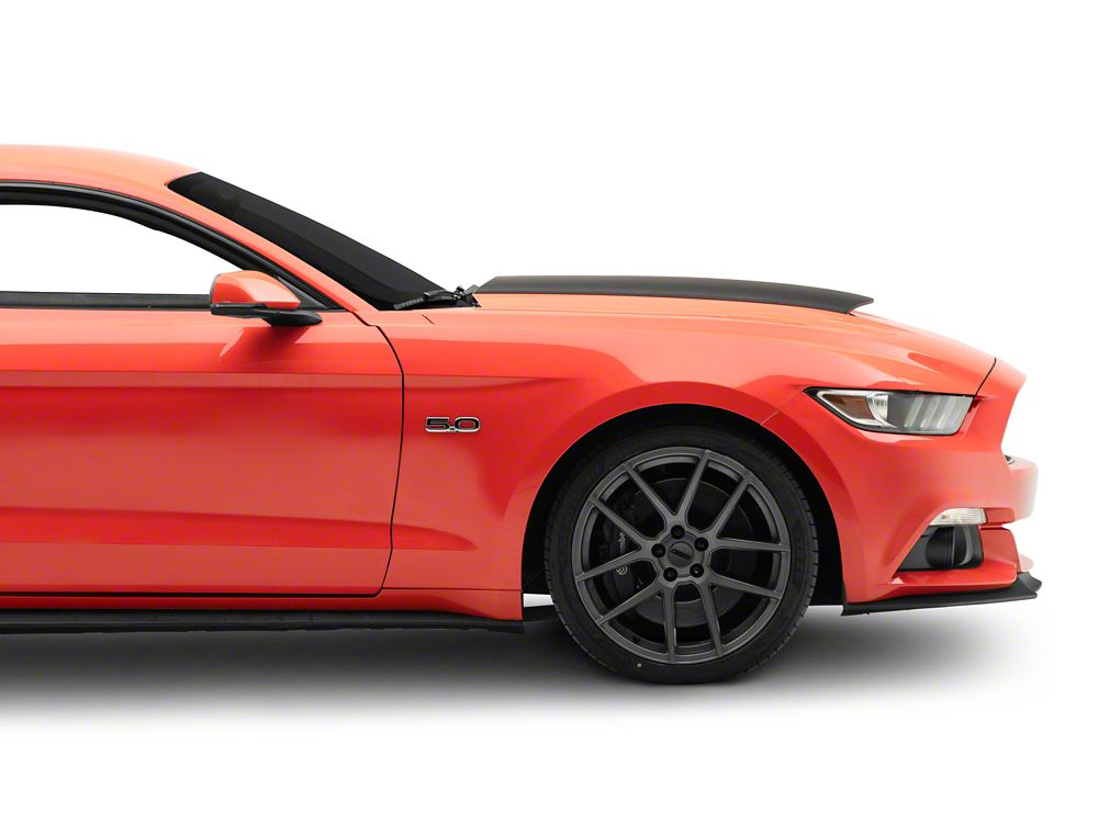 MMD V-Series Hood Scoop; Satin Black (15-17 Mustang GT, EcoBoost, V6)