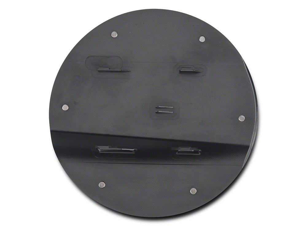 MMD Billet Aluminum Fuel Door; Black (15-23 Mustang)