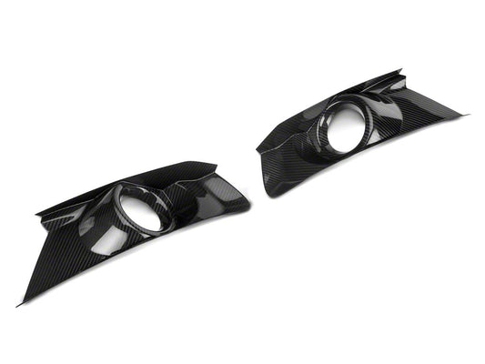 MMD Fog Light Surrounds; Carbon Fiber (15-17 Mustang GT, EcoBoost, V6)