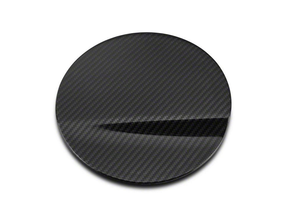 MMD Fuel Door Cover; Carbon Fiber (15-23 Mustang)