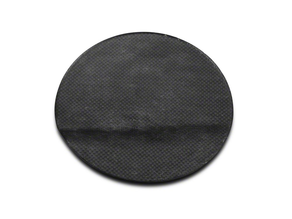 MMD Fuel Door Cover; Carbon Fiber (15-23 Mustang)