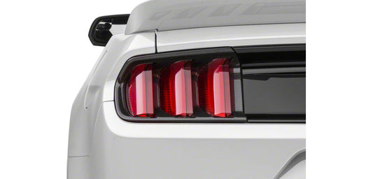 MMD Tail Light Bezels; Carbon Fiber (15-17 Mustang, Excluding 50th Anniversary)