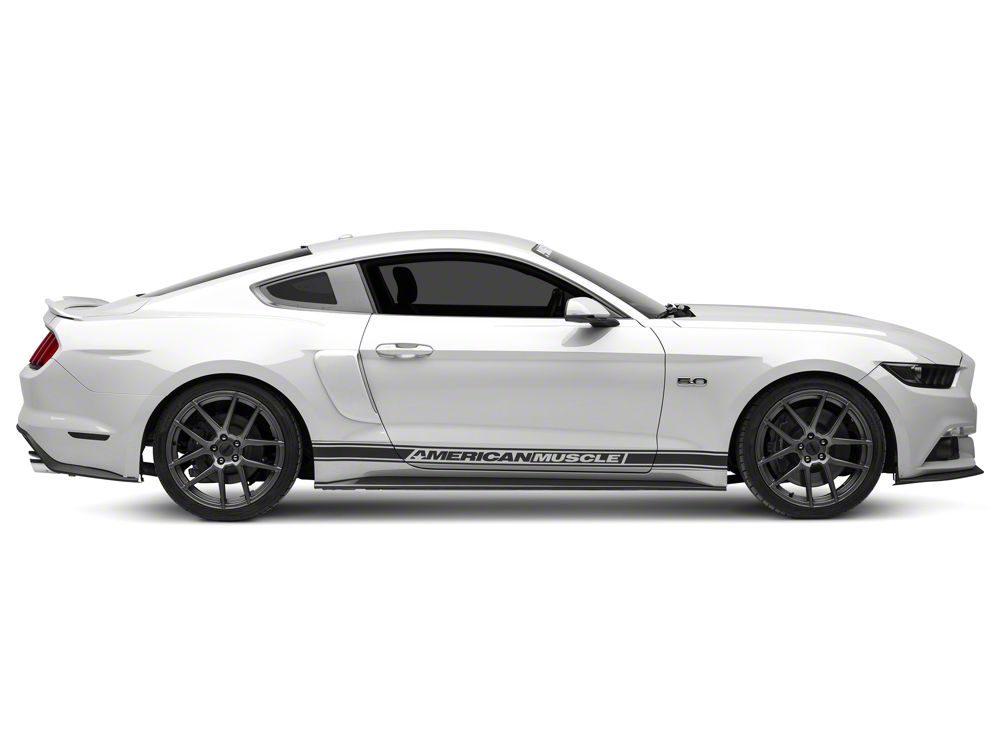 MMD Side Skirts; Carbon Fiber (15-23 Mustang GT, EcoBoost, V6)