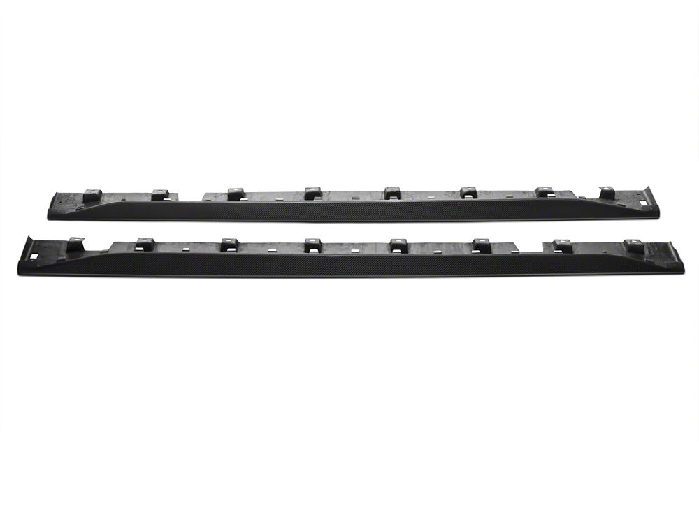 MMD Side Skirts; Carbon Fiber (15-23 Mustang GT, EcoBoost, V6)