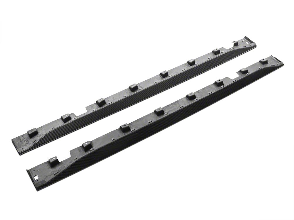 MMD Side Skirts; Carbon Fiber (15-23 Mustang GT, EcoBoost, V6)