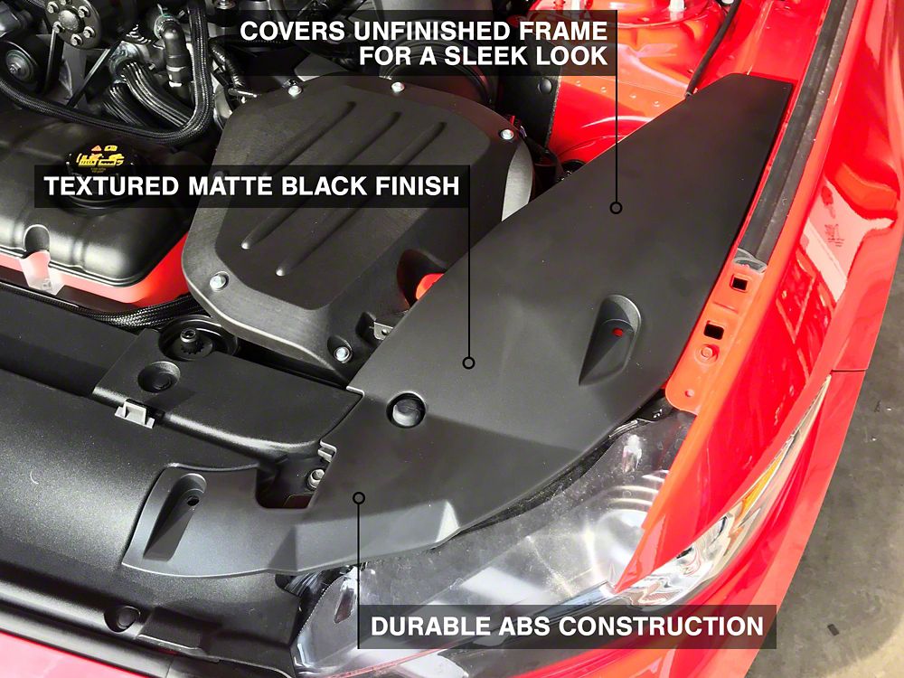 MMD Radiator Extension Covers (15-17 Mustang GT, EcoBoost, V6)