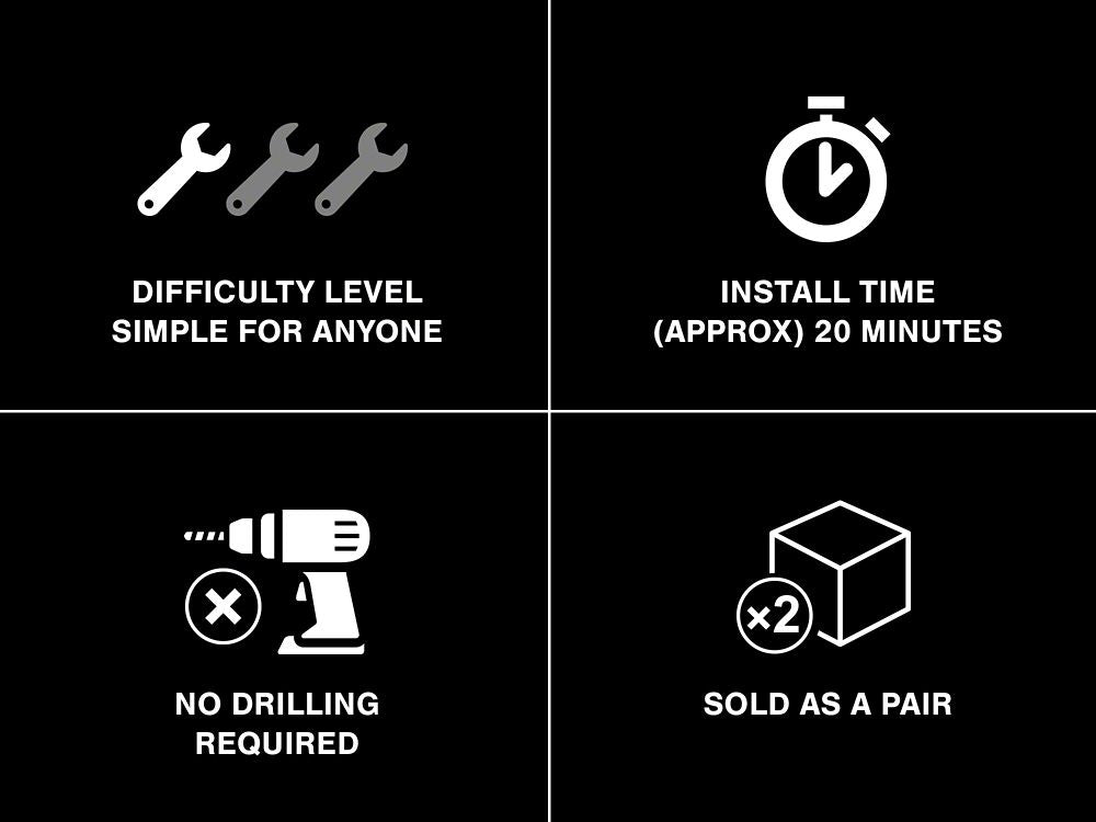 MMD Radiator Extension Covers (15-17 Mustang GT, EcoBoost, V6)