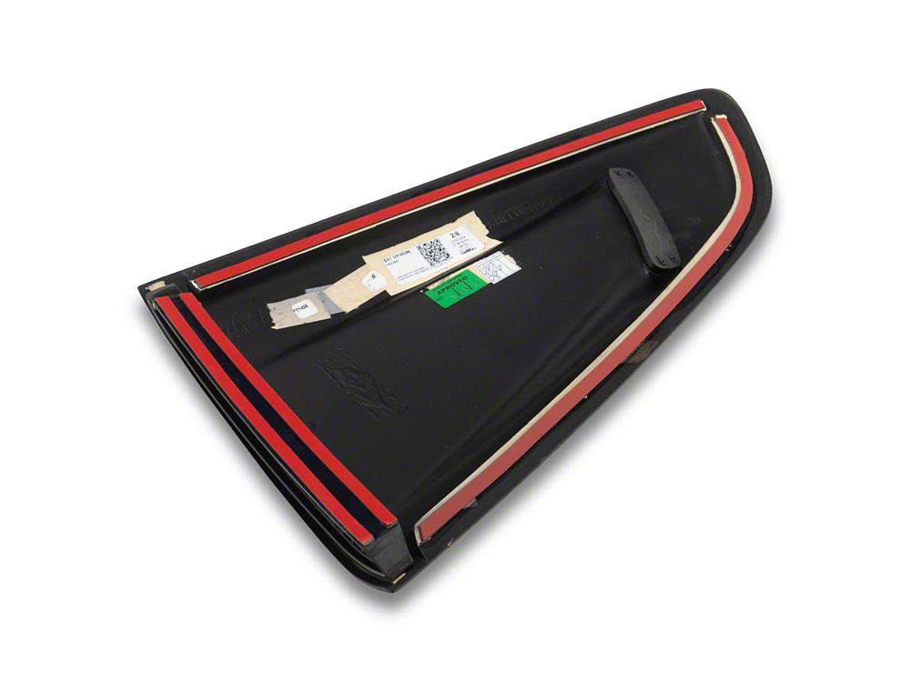 MMD Quarter Window Scoops; Satin Black (15-23 Mustang Fastback)